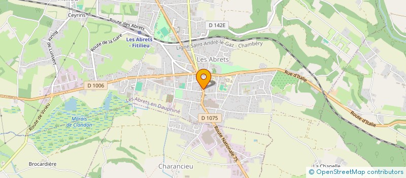 localisation de l'entreprise AM IMMO  LES ABRETS EN DAUPHINE