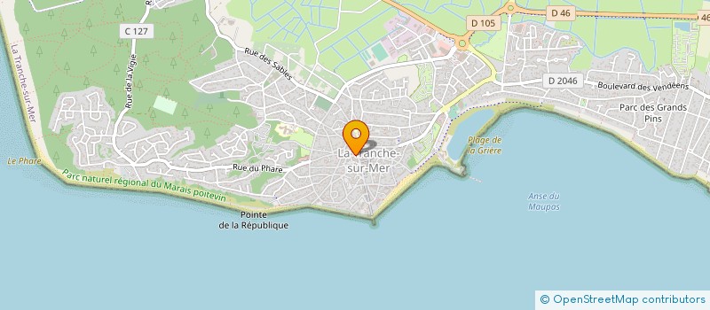 localisation de l'entreprise AM IMMOBILIER à LA TRANCHE-SUR-MER