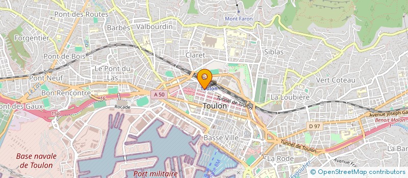localisation de l'entreprise AM IMMOBILIER à TOULON