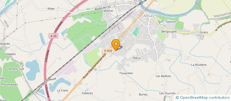 localisation de l'entreprise AM IMMOBILIER  ALBIAS