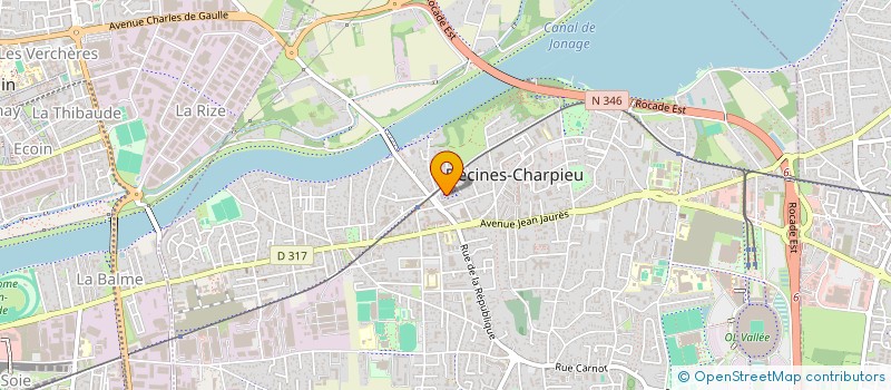 localisation de l'entreprise AM IMMOBILIER  DECINES-CHARPIEU