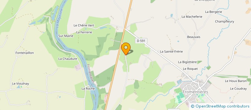 localisation de l'entreprise AM IMMOBILIER  FROMENTIERES