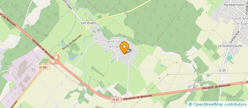 localisation de l'entreprise AM.IMMOBILIER  SAINT-LEGER-EN-BRAY