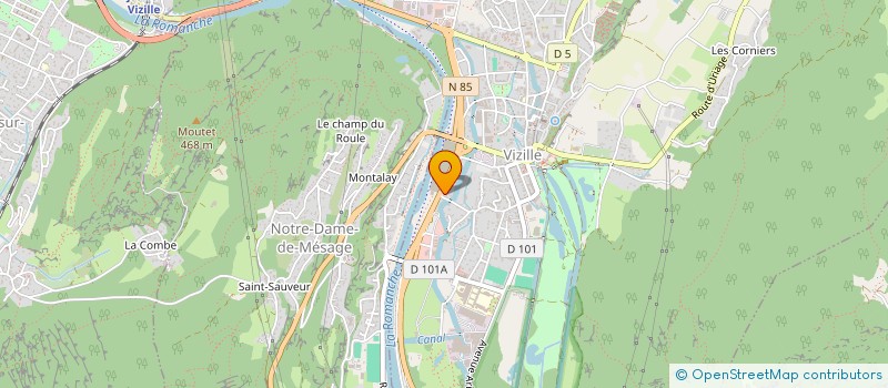 localisation de l'entreprise AM IMPORT EXPORT  VIZILLE