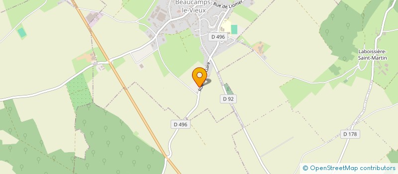 localisation de l'entreprise AM INCENDIE  BEAUCAMPS-LE-VIEUX