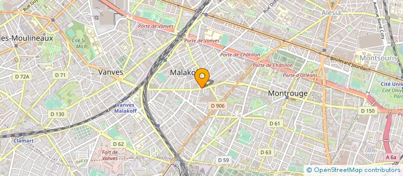 localisation de l'entreprise AM-INGENERIE à MALAKOFF