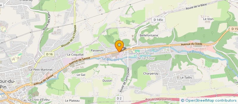 localisation de l'entreprise AM'INK  SAINT-CLAIR-DE-LA-TOUR