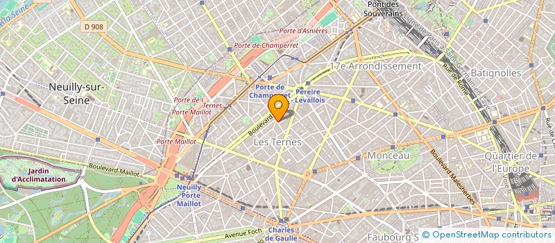 localisation de l'entreprise AM INVEST à LEVALLOIS-PERRET