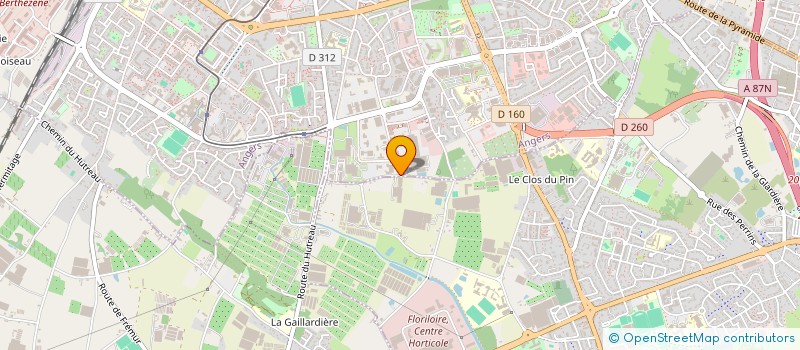 localisation de l'entreprise AM INVEST à ANGERS
