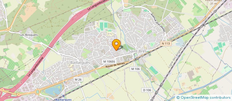 localisation de l'entreprise AM INVEST à BAILLARGUES