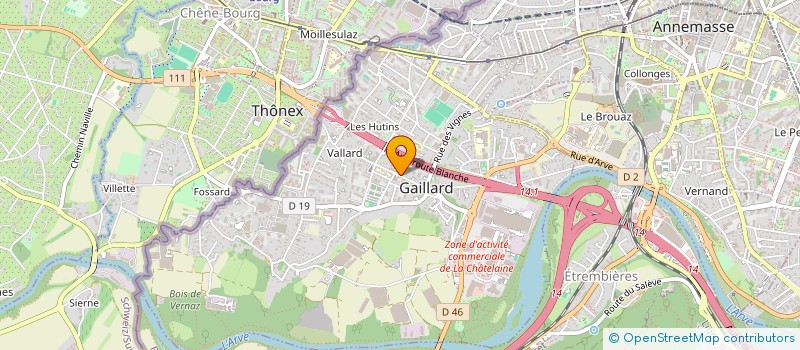 localisation de l'entreprise AM INVEST  GAILLARD