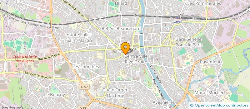 localisation de l'entreprise AM INVEST à LAVAL