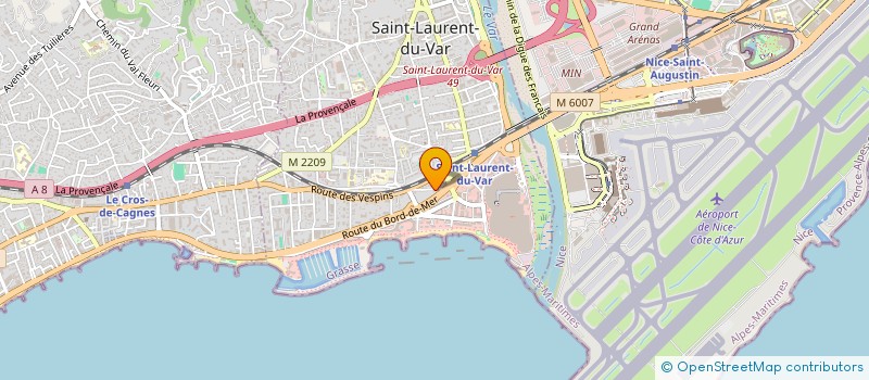 localisation de l'entreprise AM INVESTISSEMENTS à SAINT LAURENT DU VAR