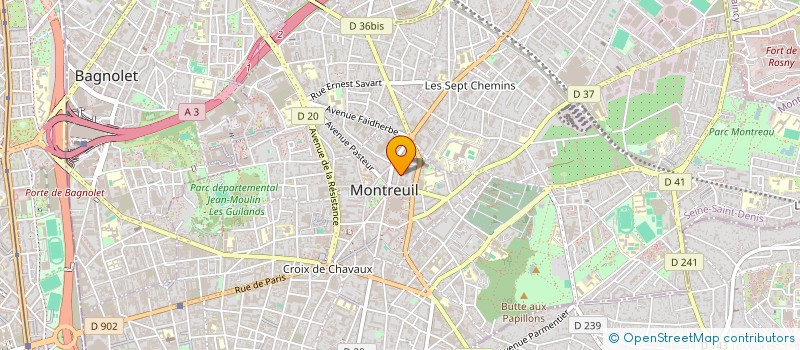 localisation de l'entreprise AM LEARN à MONTREUIL