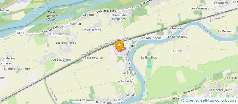 localisation de l'entreprise AM MACONNERIE  SAVONNIERES