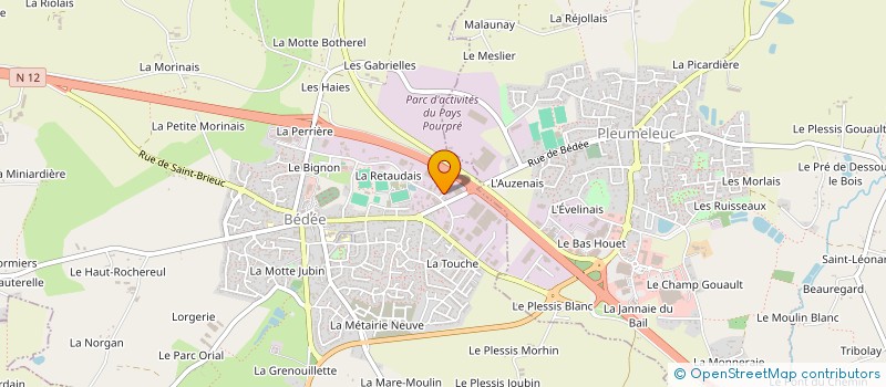 localisation de l'entreprise AM MATERIAUX à BEDEE