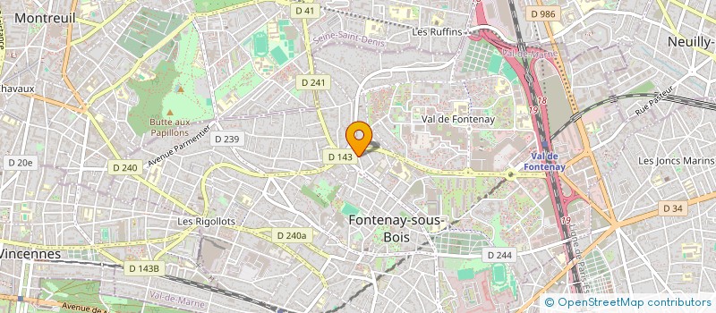 localisation de l'entreprise AM-MOOVE à FONTENAY-SOUS-BOIS