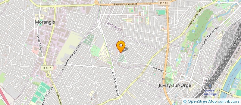 localisation de l'entreprise AM NETTOYAGE SERVICES à JUVISY-SUR-ORGE