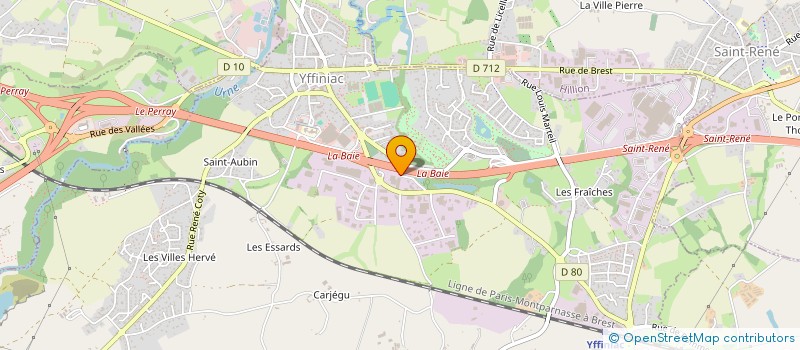 localisation de l'entreprise AM ODET  YFFINIAC