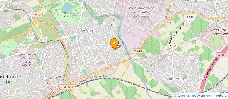 localisation de l'entreprise AM OFFICE  LE CRES