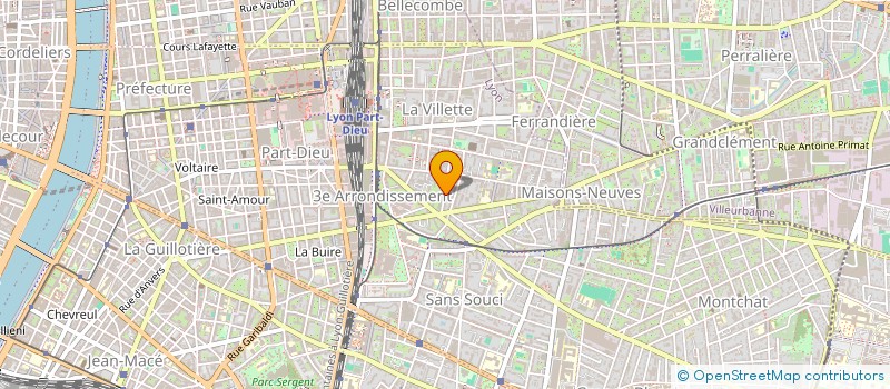 localisation de l'entreprise AM'OSTEO  LYON