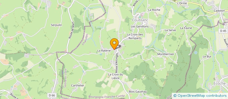 localisation de l'entreprise AM PAYSAGE  COUBLANC