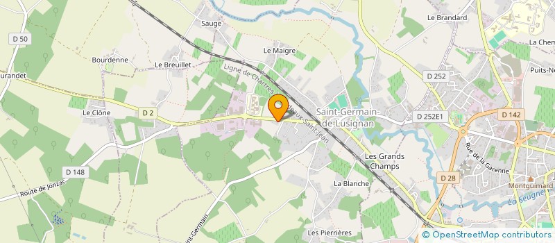 localisation de l'entreprise AM PEPINIERE & MINERAUX à SAINT-GERMAIN-DE-LUSIGNAN