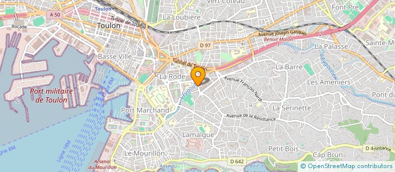 localisation de l'entreprise AM PIZZAS à TOULON