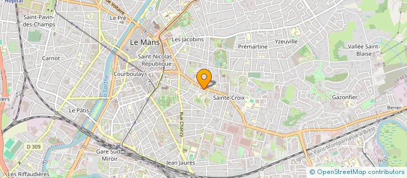 localisation de l'entreprise AM PRODUCTION  LE MANS