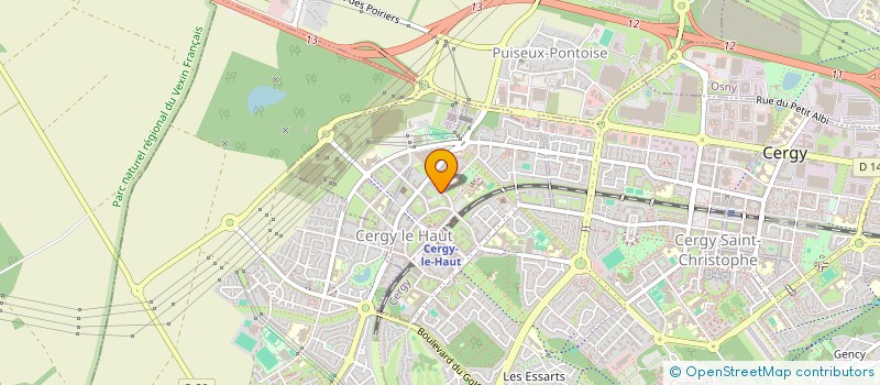 localisation de l'entreprise AM PRODUCTION  CERGY