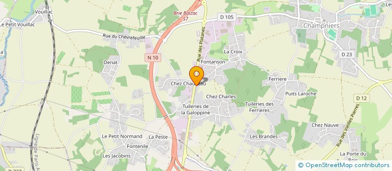 localisation de l'entreprise AM PROTECTION à CHAMPNIERS