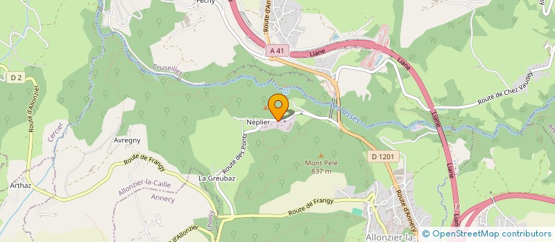 localisation de l'entreprise AM RACE  ALLONZIER-LA-CAILLE