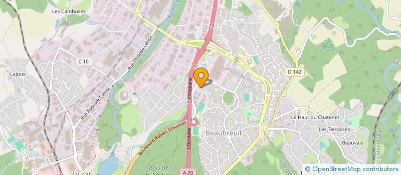 localisation de l'entreprise AM.RENOV' à LIMOGES