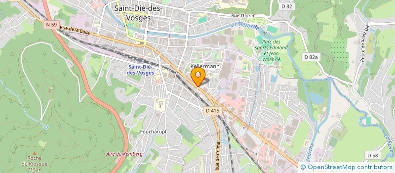 localisation de l'entreprise AM RENOVATION à SAINT-DIE-DES-VOSGES