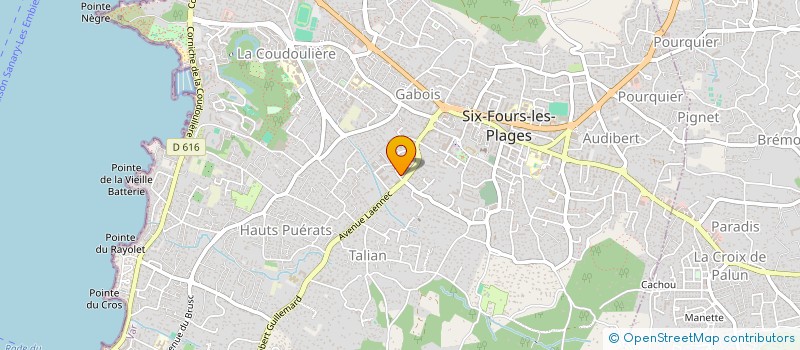 localisation de l'entreprise AM RENOVATION à SIX-FOURS-LES-PLAGES