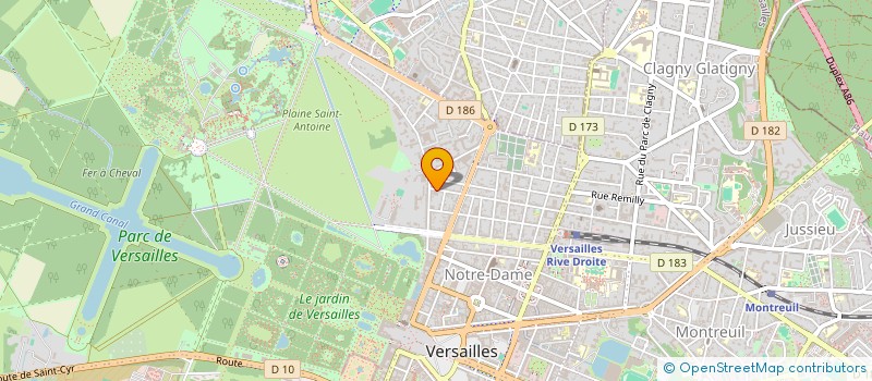 localisation de l'entreprise AM RENOVATION à VERSAILLES