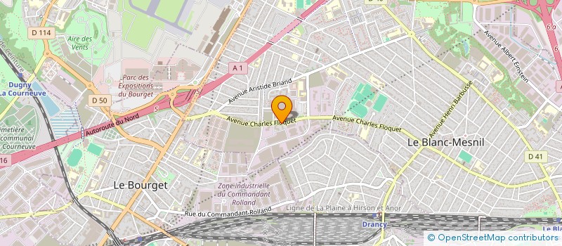 localisation de l'entreprise AM RESTAURATION à LE BLANC-MESNIL