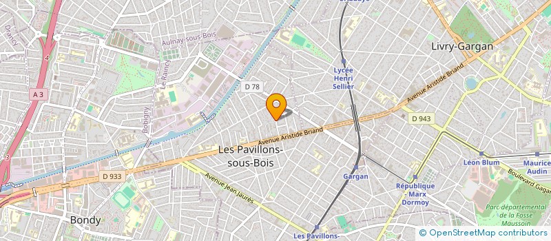 localisation de l'entreprise AM SERVICES  LES PAVILLONS-SOUS-BOIS