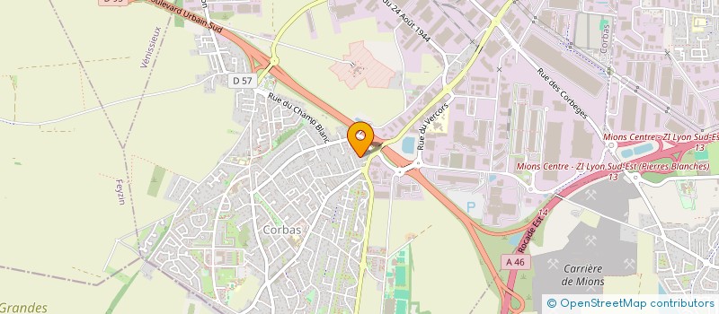 localisation de l'entreprise AM SERVICES à CORBAS