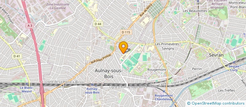 localisation de l'entreprise AM SERVICES à AULNAY-SOUS-BOIS