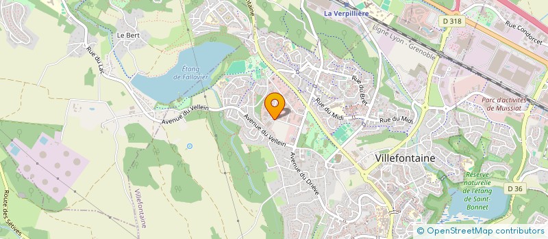 localisation de l'entreprise AM SPORTS  VILLEFONTAINE