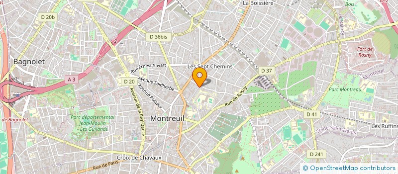 localisation de l'entreprise AM STUDIO PARIS à MONTREUIL
