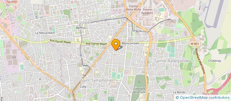 localisation de l'entreprise AM TAXI 37  TOURS