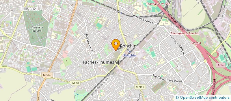 localisation de l'entreprise AM TAXI à FACHES-THUMESNIL