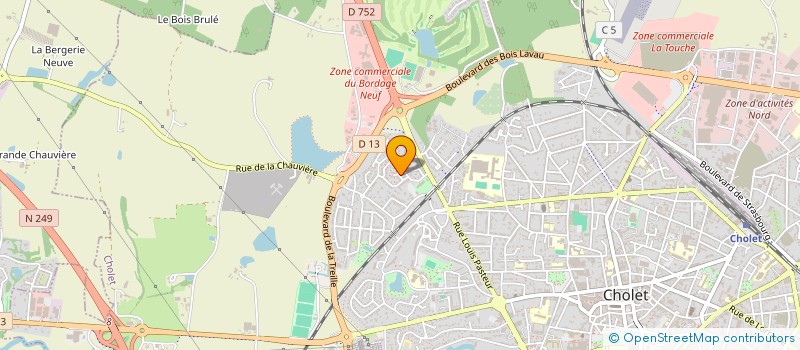 localisation de l'entreprise AM TAXI à CHOLET