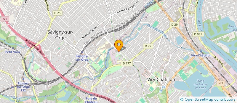localisation de l'entreprise AM TAXI à VIRY-CHATILLON
