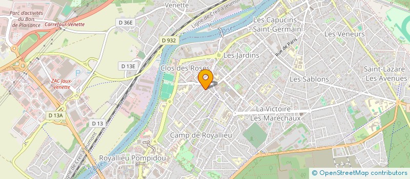 localisation de l'entreprise AM TELECOM à COMPIEGNE