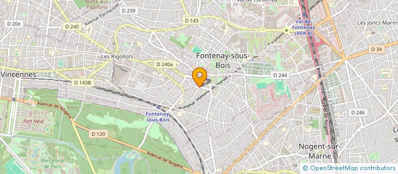 localisation de l'entreprise AM&TONIMS à FONTENAY-SOUS-BOIS