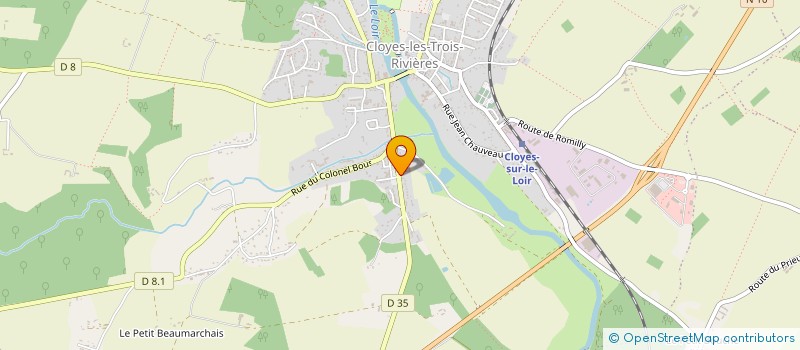 localisation de l'entreprise AM TRANSCOM à CLOYES-LES-TROIS-RIVIERES
