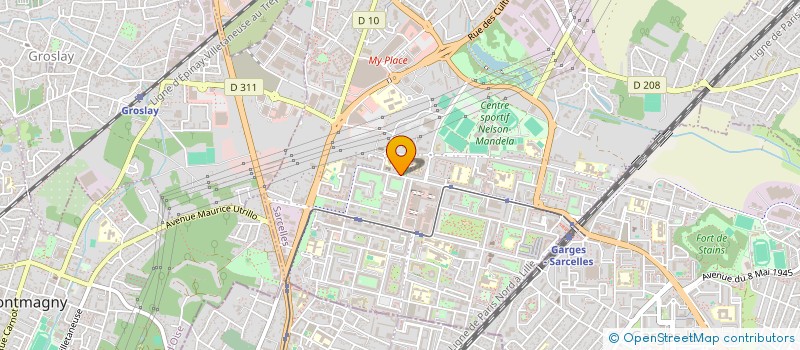 localisation de l'entreprise AM TRANSPORT  SARCELLES